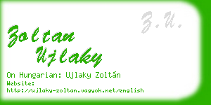 zoltan ujlaky business card